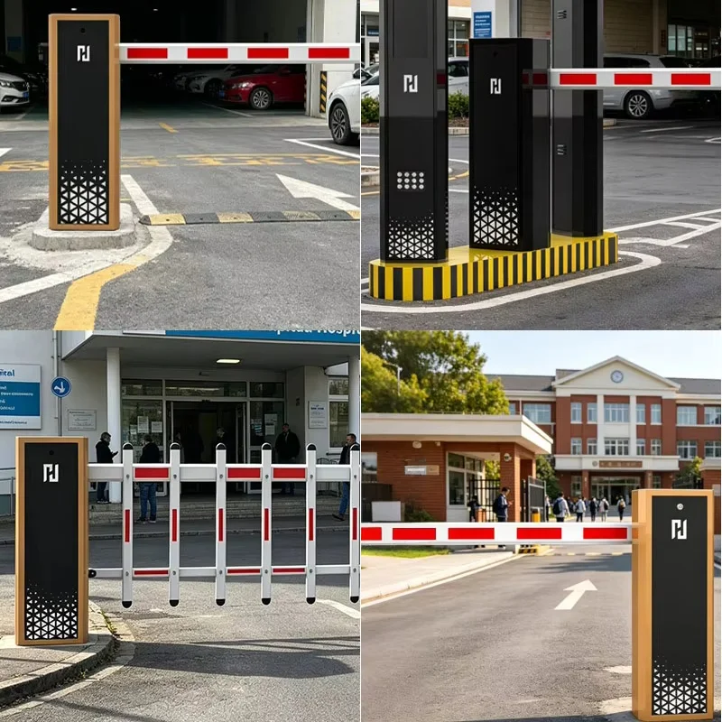 Unmanned Garage LPR Terminal with Integrated 4-Line LED Information Display