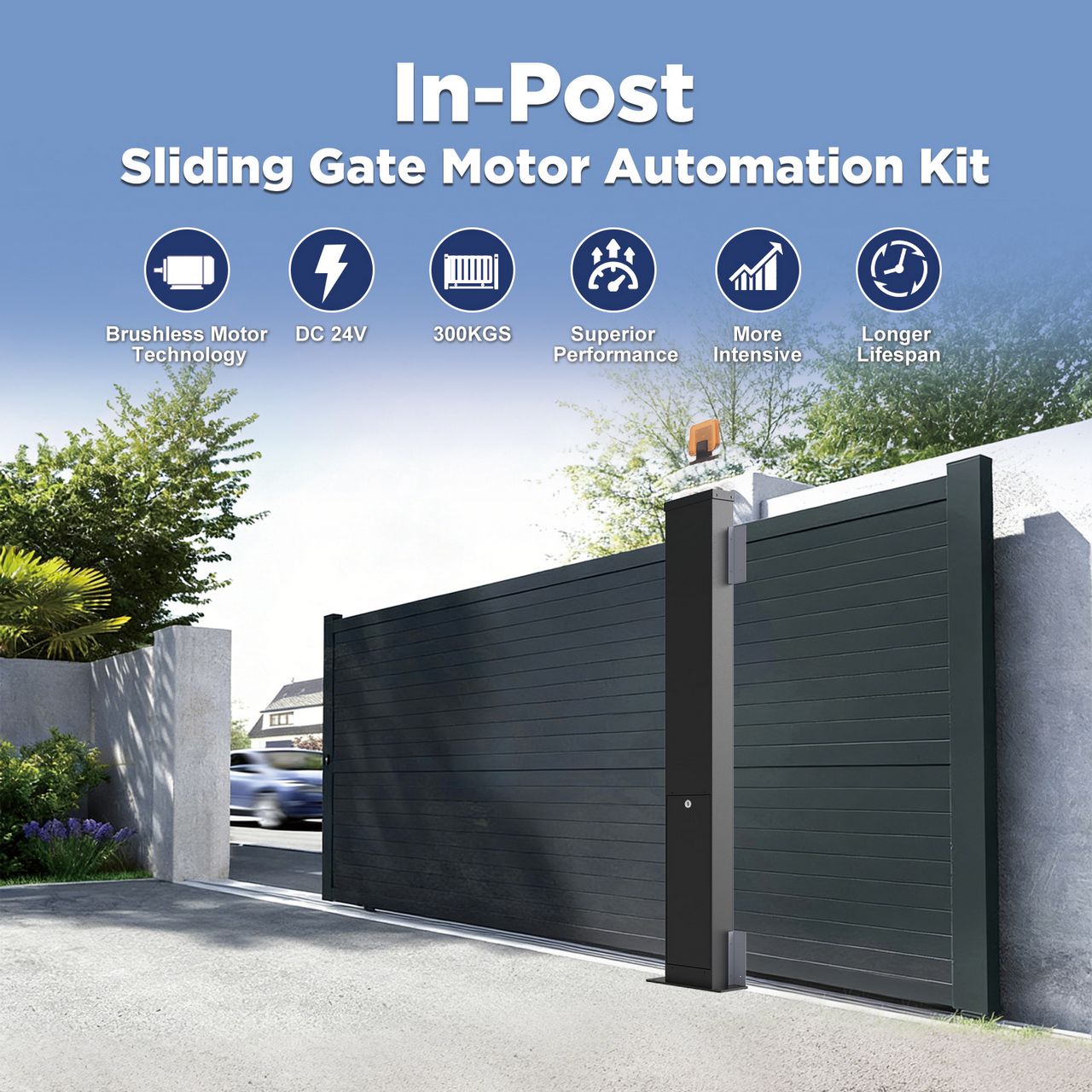 Smart ANPR LPR Integrated Sliding Gate Motor for Modern Villa Entrance Automation