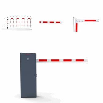 Retail Shopping Mall Parking Access Barrier Kit with Durable DC Brushless Motor