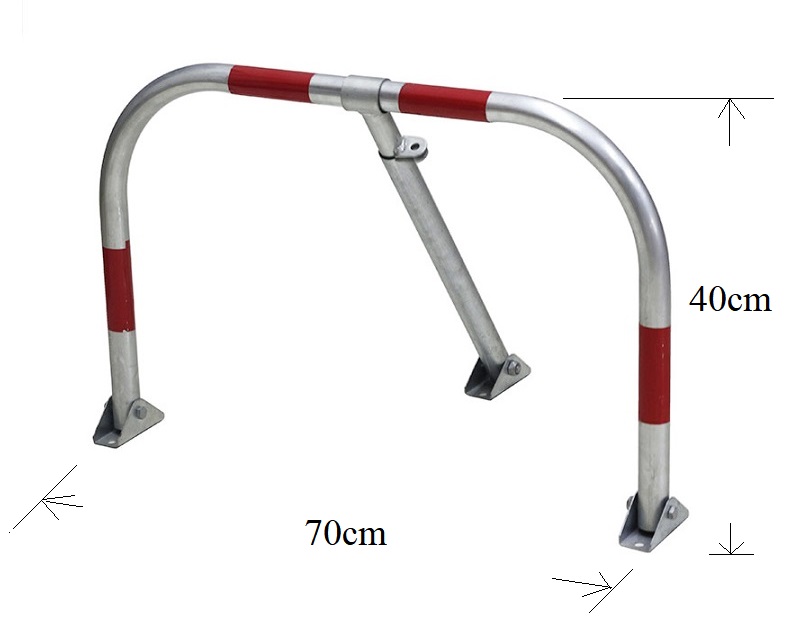 Manual Folding Metal Parking Lot Lock for Efficient Space Management in Indonesia