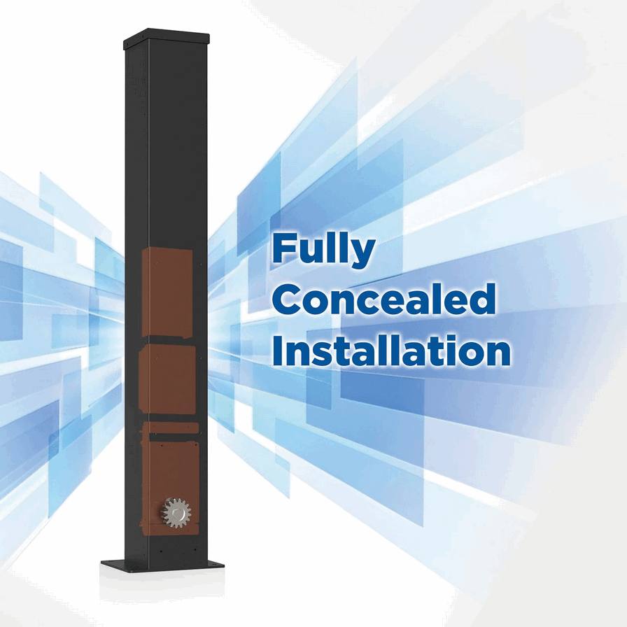 Energy-Efficient In-Post Automatic Sliding Gate Motor Kit – Low-Wattage Electric Gate Opener System for Sustainable Residential and Industrial Perimeter Access Control