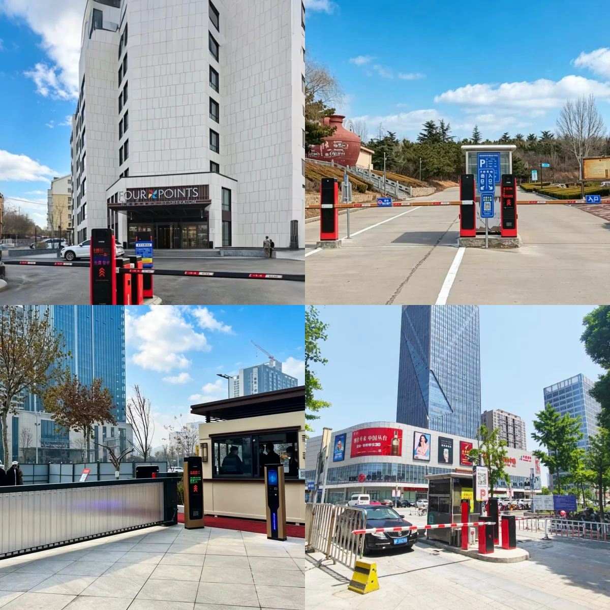 High-Speed Electric Boom Barrier with Chip Card Access for Parking Facilities