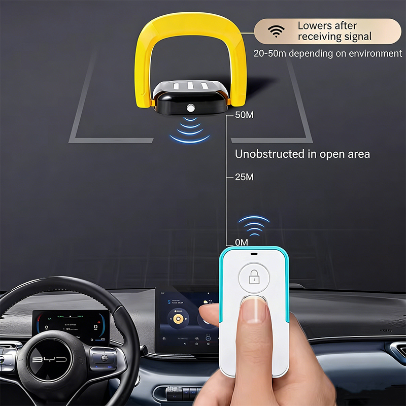Smart Induction Ground Lock: Thickened Anti-Collision Parking Space Bollard