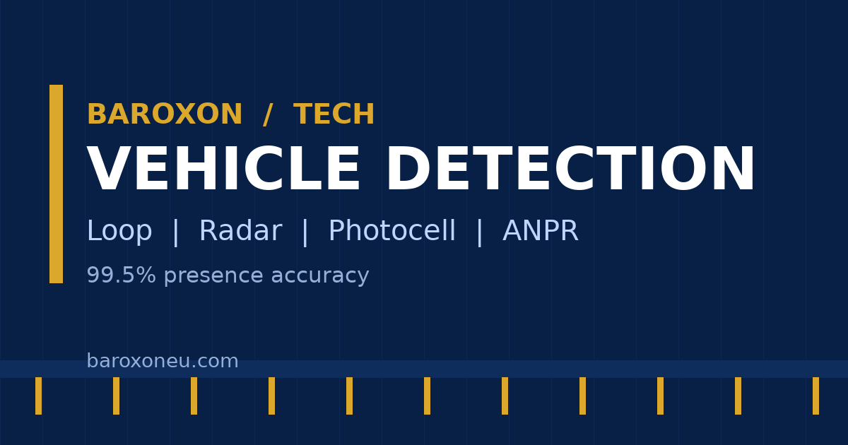 Vehicle Detection Compared: Inductive Loop vs Radar vs Photocell vs ANPR